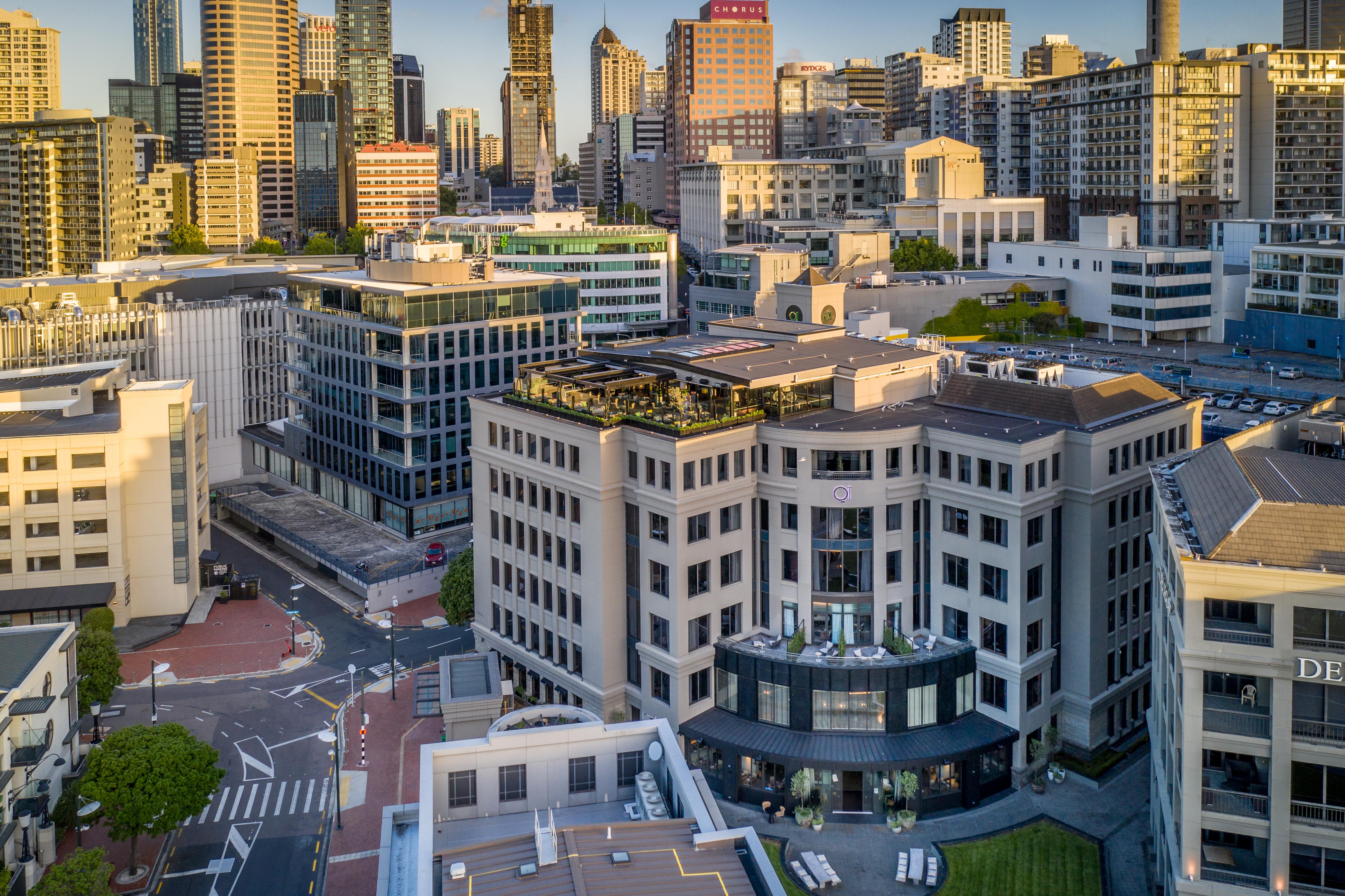 Qt Auckland Hotel Eksteriør billede Aerial view of the San Diego Convention Center